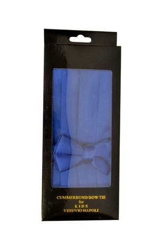 Boys Royal Blue Cummerbund and Bow Tie Set-Boys Cummerbund-ABC Fashion