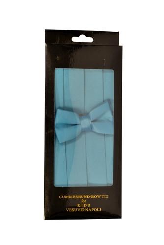 Boys Turquoise Cummerbund and Bow Tie Set-Boys Cummerbund-ABC Fashion