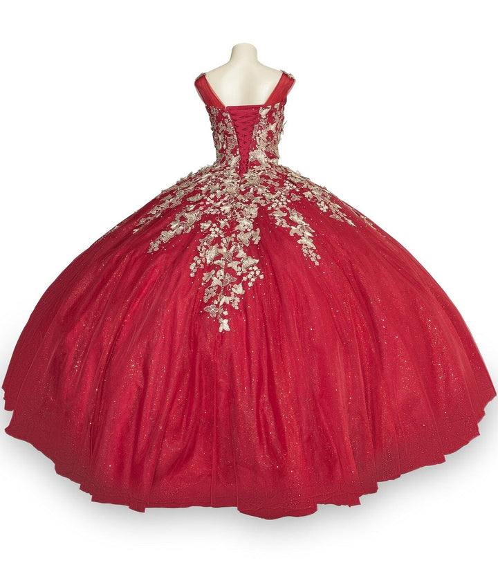 Butterfly Sweetheart Ball Gown by Cinderella Couture 8046J