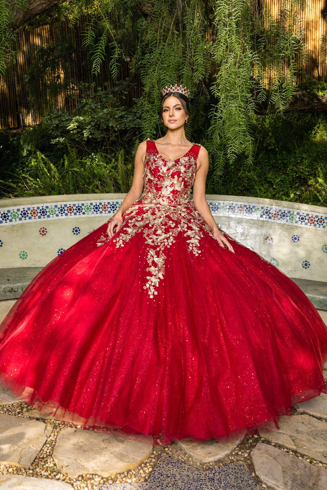 Butterfly Sweetheart Ball Gown by Cinderella Couture 8046J