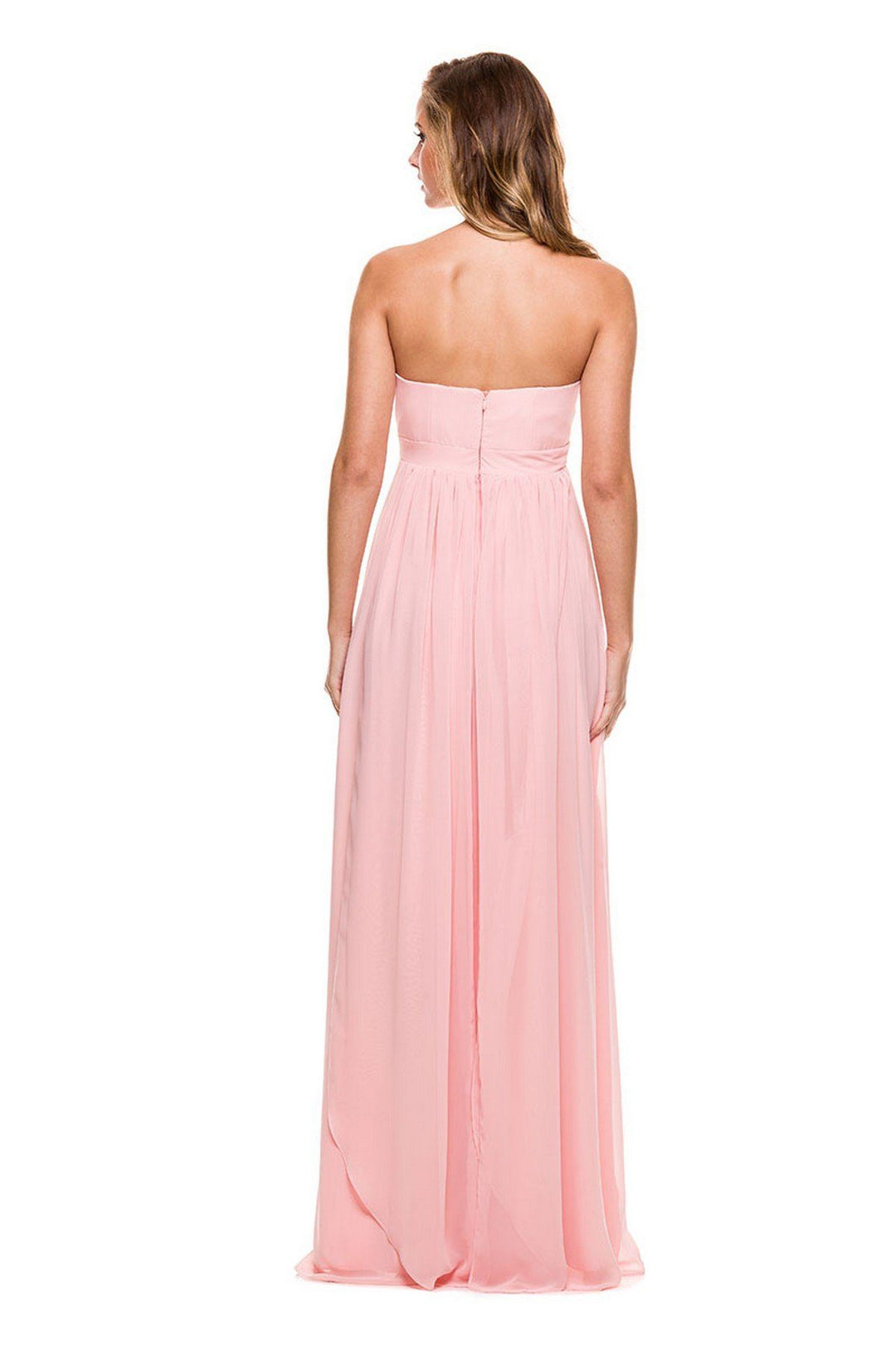 Chiffon Long Convertible Sweetheart Dress by Nox Anabel 7124