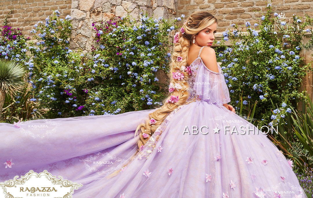 Beaded Lilac Quinceanera Dress by Ragazza D64-564