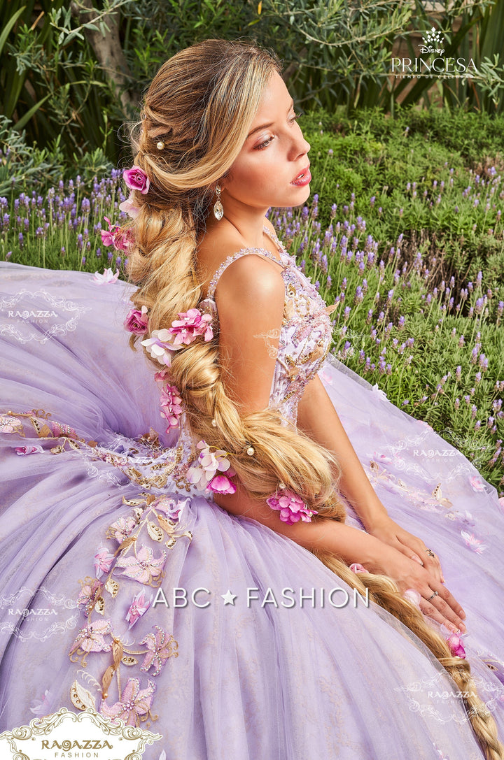 Beaded Lilac Quinceanera Dress by Ragazza D64-564