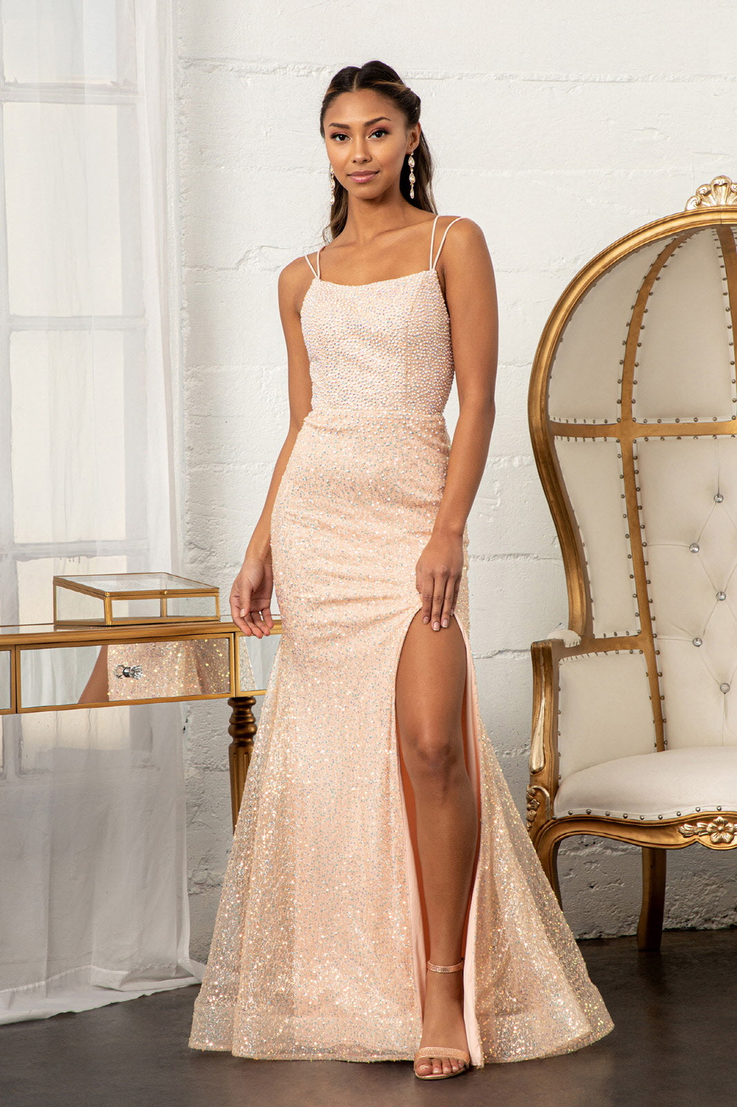 Elizabeth K GL3052 Gown - Formal Dress Shops M / Rose Gold Elizabeth K GL3052 Gown - Formal Dress Shops M / Rose Gold