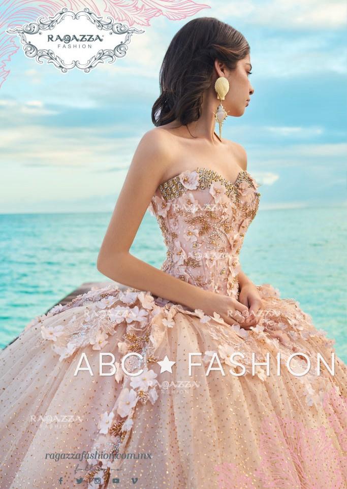 Floral Beaded 2-Piece Quinceanera Dress by Ragazza Fashion D08-508-Quinceanera Dresses-ABC Fashion