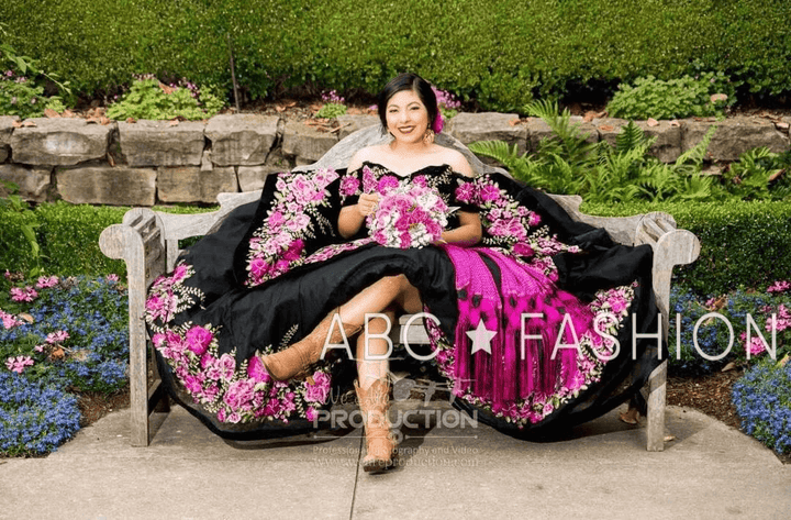 Floral Charro Quinceanera Dress by Ragazza Fashion MV15-115-Quinceanera Dresses-ABC Fashion