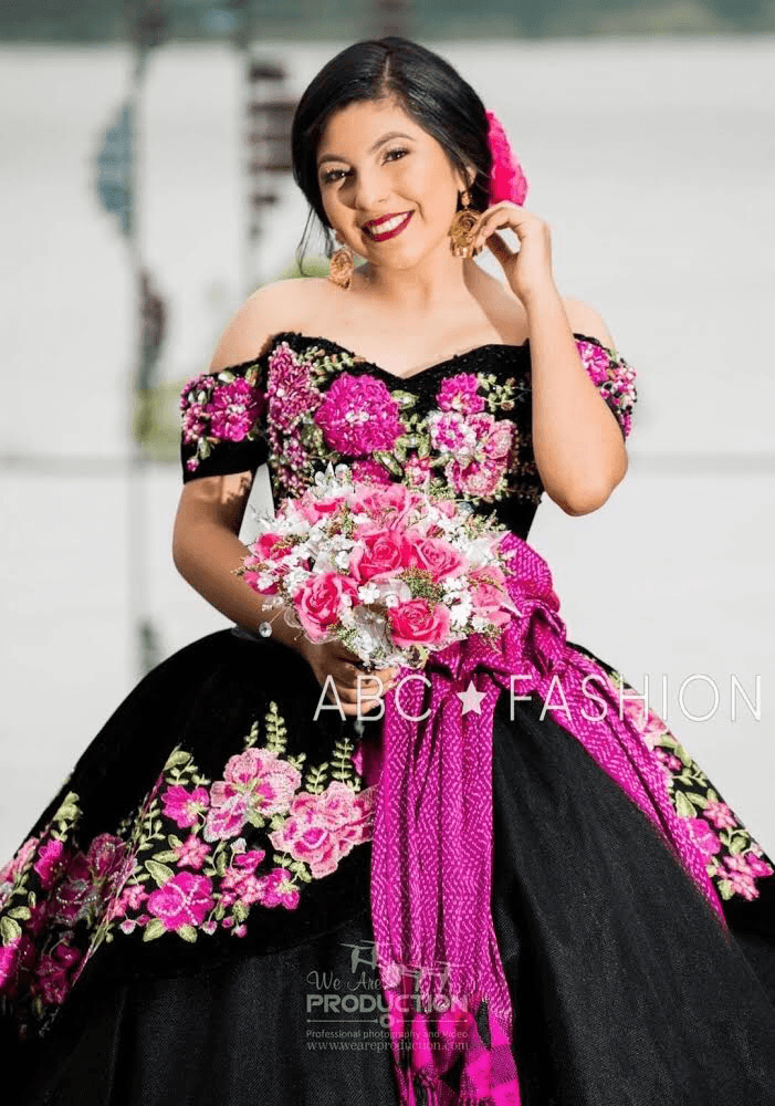 Floral Charro Quinceanera Dress by Ragazza Fashion MV15-115-Quinceanera Dresses-ABC Fashion