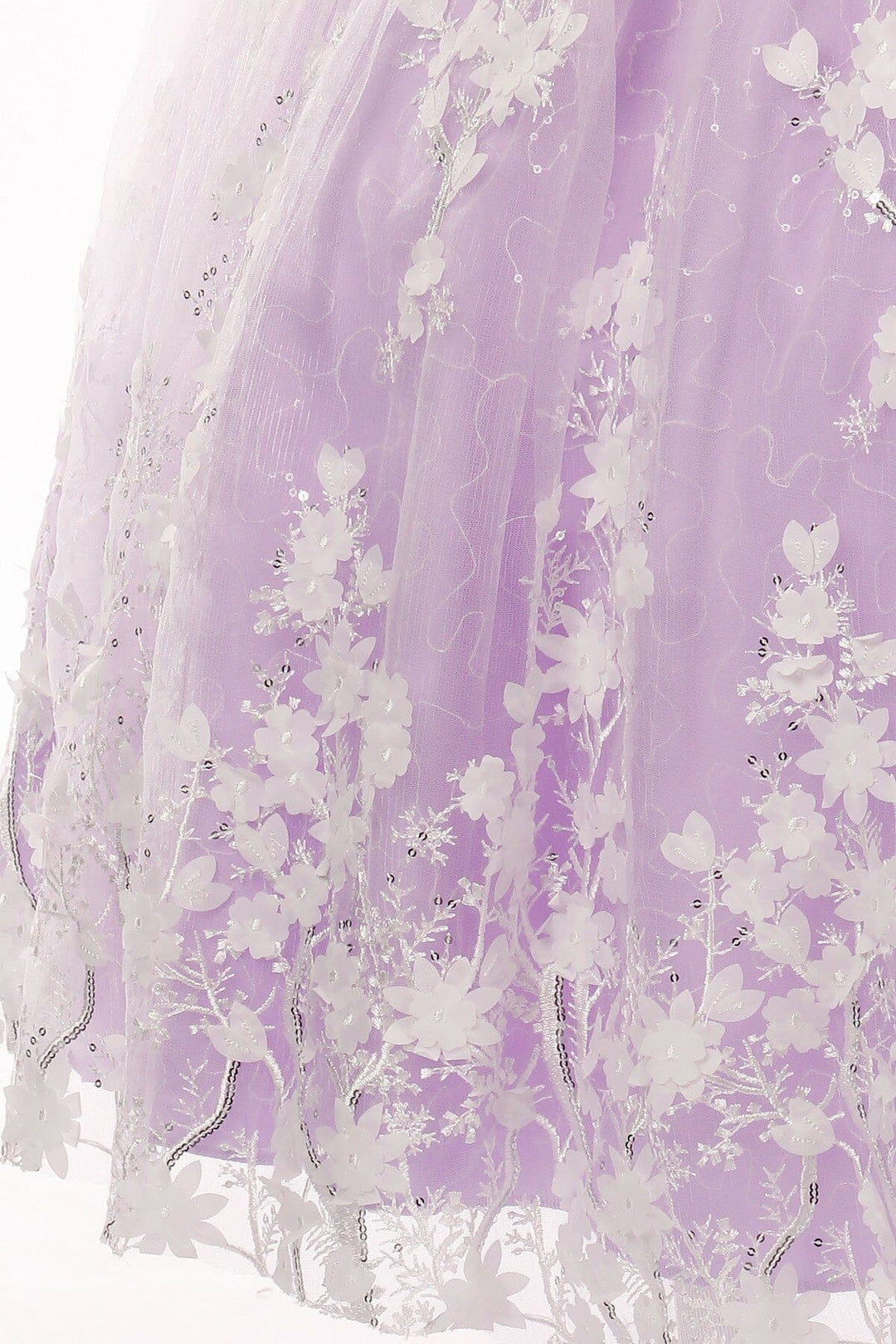 Girls Floral Applique Gown by Cinderella Couture 5108