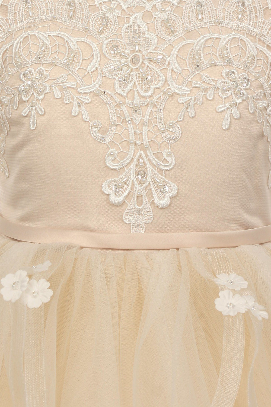 Girls Off Shoulder Lace Dress by Cinderella Couture 5091