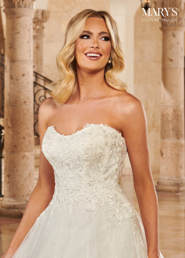 Glitter Tulle Bridal Dress by Mary's Bridal MB4123