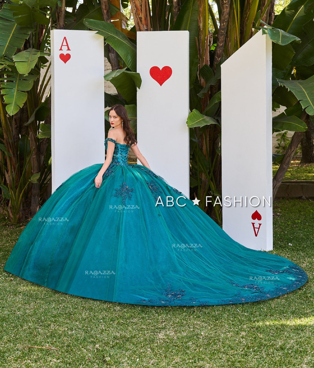 Green Quinceanera Dress by Ragazza DV54-554