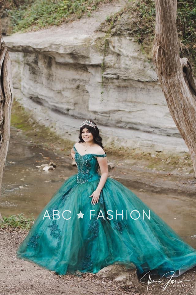 Green Quinceanera Dress by Ragazza DV54-554