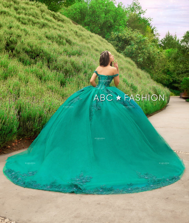 Green Quinceanera Dress by Ragazza DV54-554