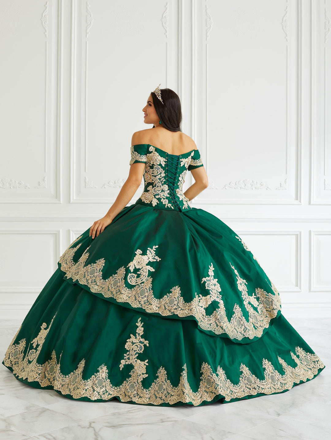 High Low Quinceanera Dress by LA Glitter 24094