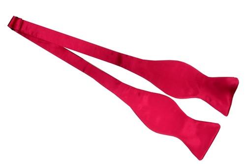 Hot Pink Silk Self Tie Bow Ties-Men's Bow Ties-ABC Fashion