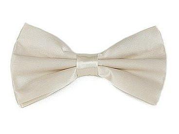 Ivory Silk Self Tie Bow Ties-Men's Bow Ties-ABC Fashion