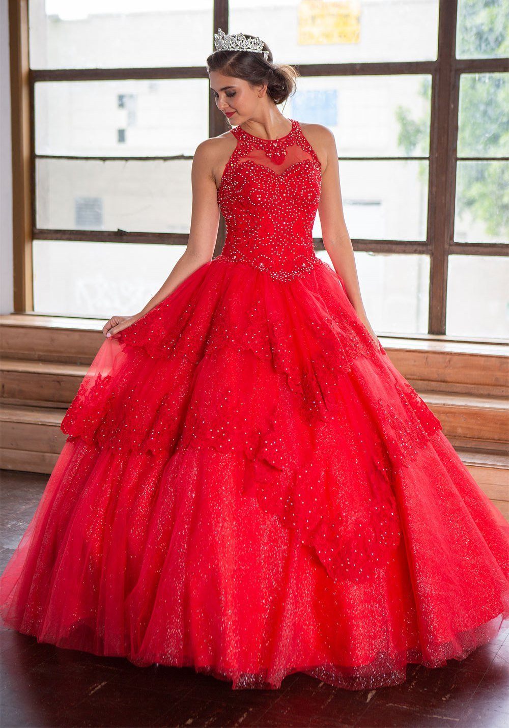 Lace Applique Illusion Quinceanera Dress by Calla KY75208X-Quinceanera Dresses-ABC Fashion