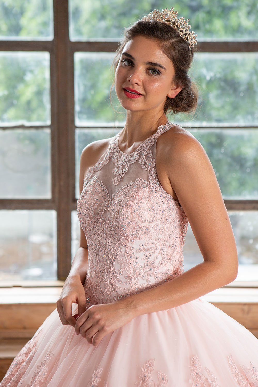 Lace Applique Illusion Quinceanera Dress by Calla KY75208X-Quinceanera Dresses-ABC Fashion
