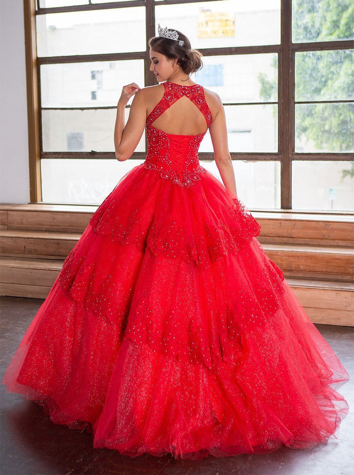 Lace Applique Illusion Quinceanera Dress by Calla KY75208X-Quinceanera Dresses-ABC Fashion