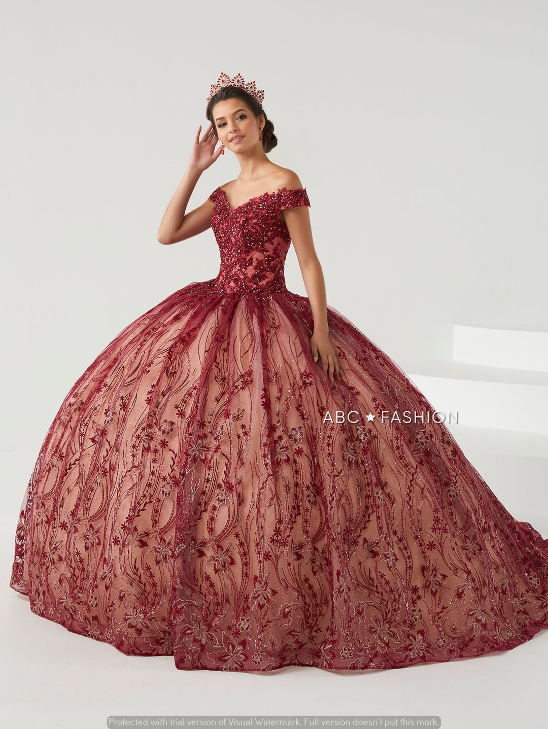 Lace Applique Quinceanera Dress by House of Wu 26006