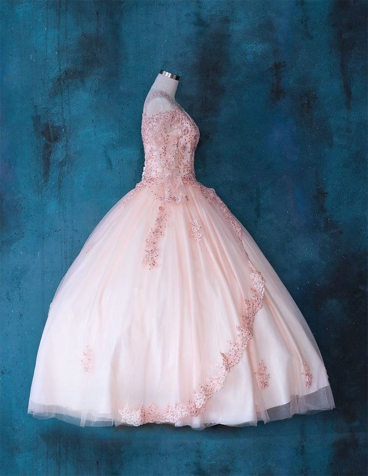 Lace Bell Sleeve Quinceanera Dress by Calla KY70029