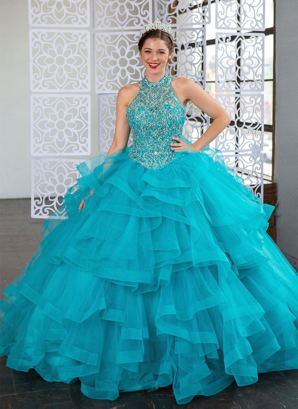 Layered Sleeveless Illusion Quinceanera Dress by Calla KY75178X-Quinceanera Dresses-ABC Fashion