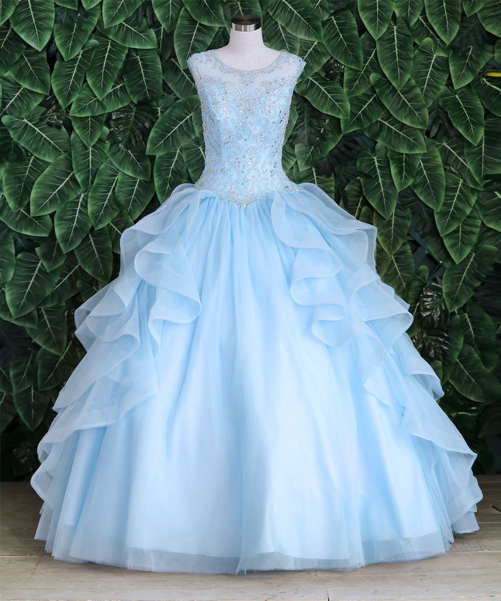 Layered Sleeveless Illusion Quinceanera Dress by Calla KY79288X-Quinceanera Dresses-ABC Fashion