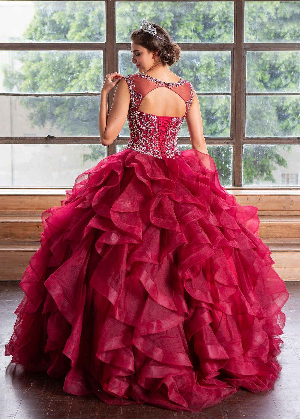 Layered Sleeveless Illusion Quinceanera Dress by Calla KY79288X-Quinceanera Dresses-ABC Fashion