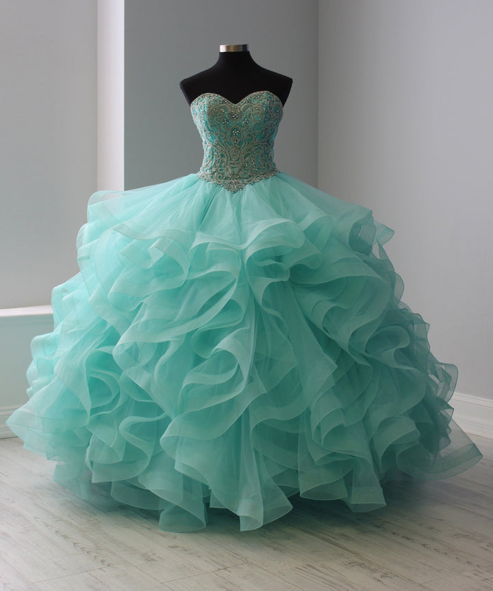 Layered Strapless Tulle Quinceanera Dress by House of Wu 26911-Quinceanera Dresses-ABC Fashion