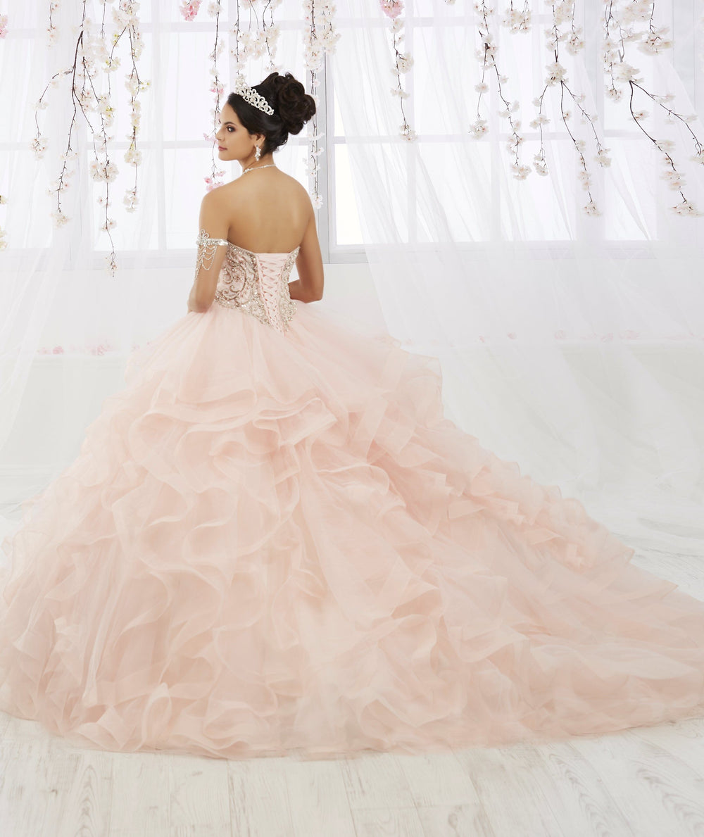 Layered Strapless Tulle Quinceanera Dress by House of Wu 26911-Quinceanera Dresses-ABC Fashion