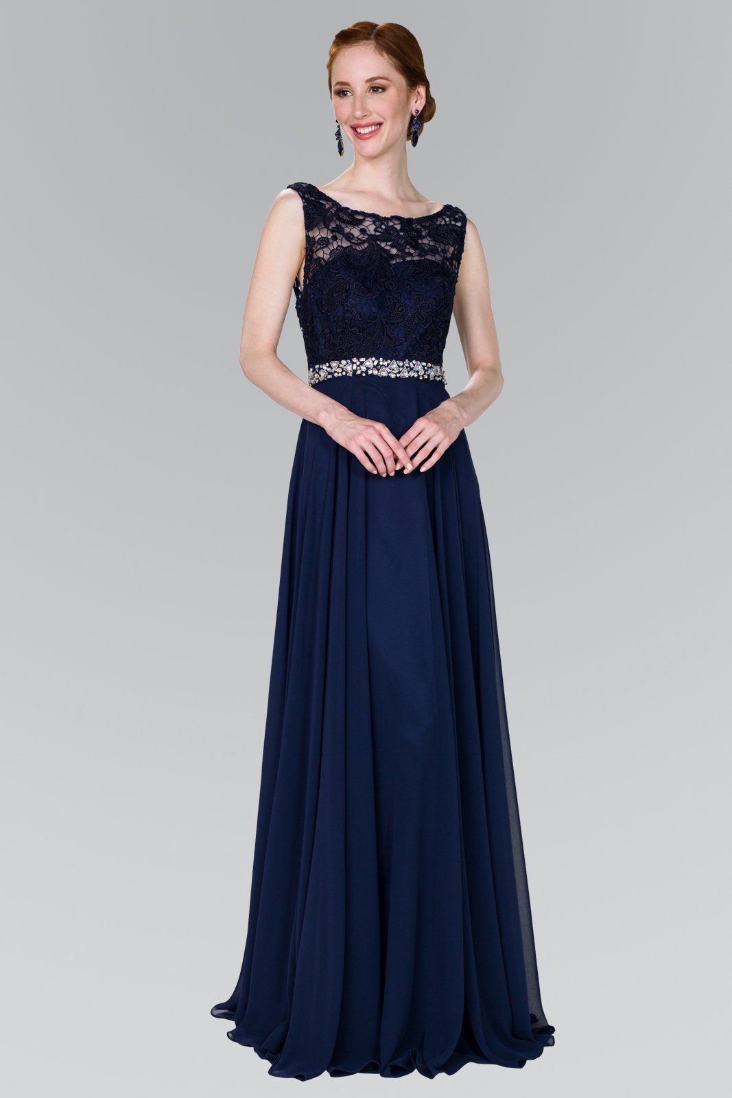 Elizabeth K GL2420 Prom Dress - Navy | NewYorkDress Elizabeth K GL2420 Prom Dress - Navy | NewYorkDress