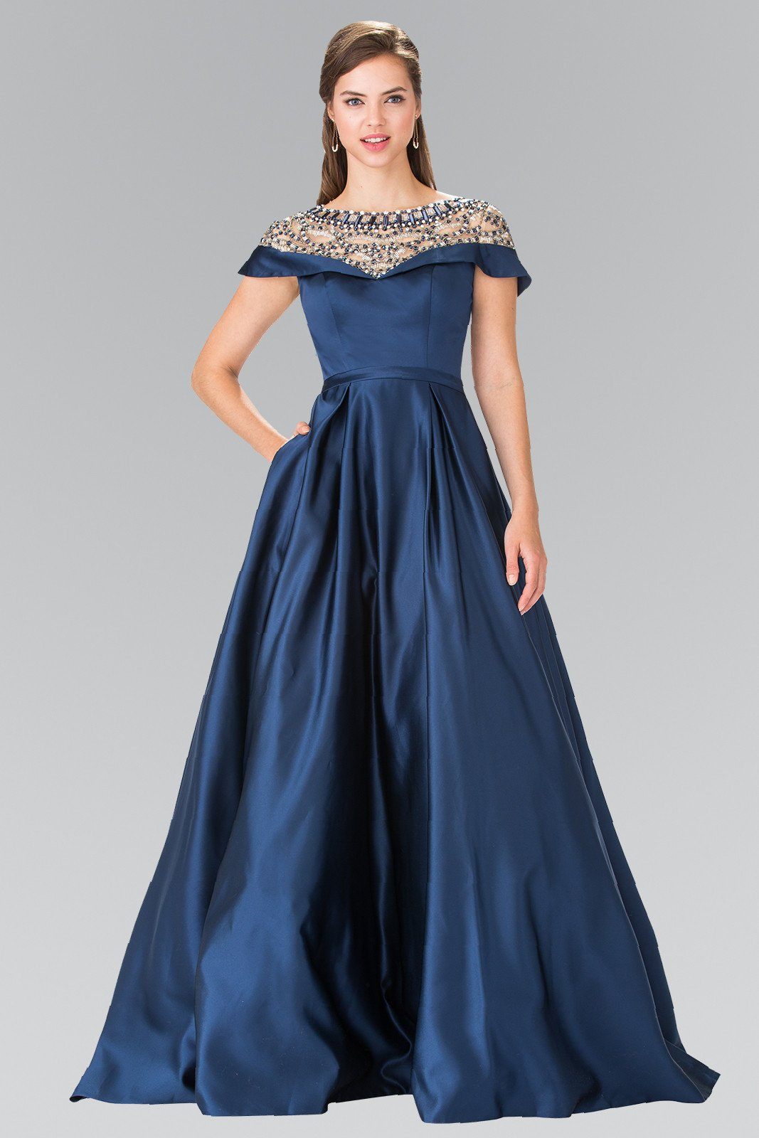 Elizabeth K GL2215 Prom Dress - Navy