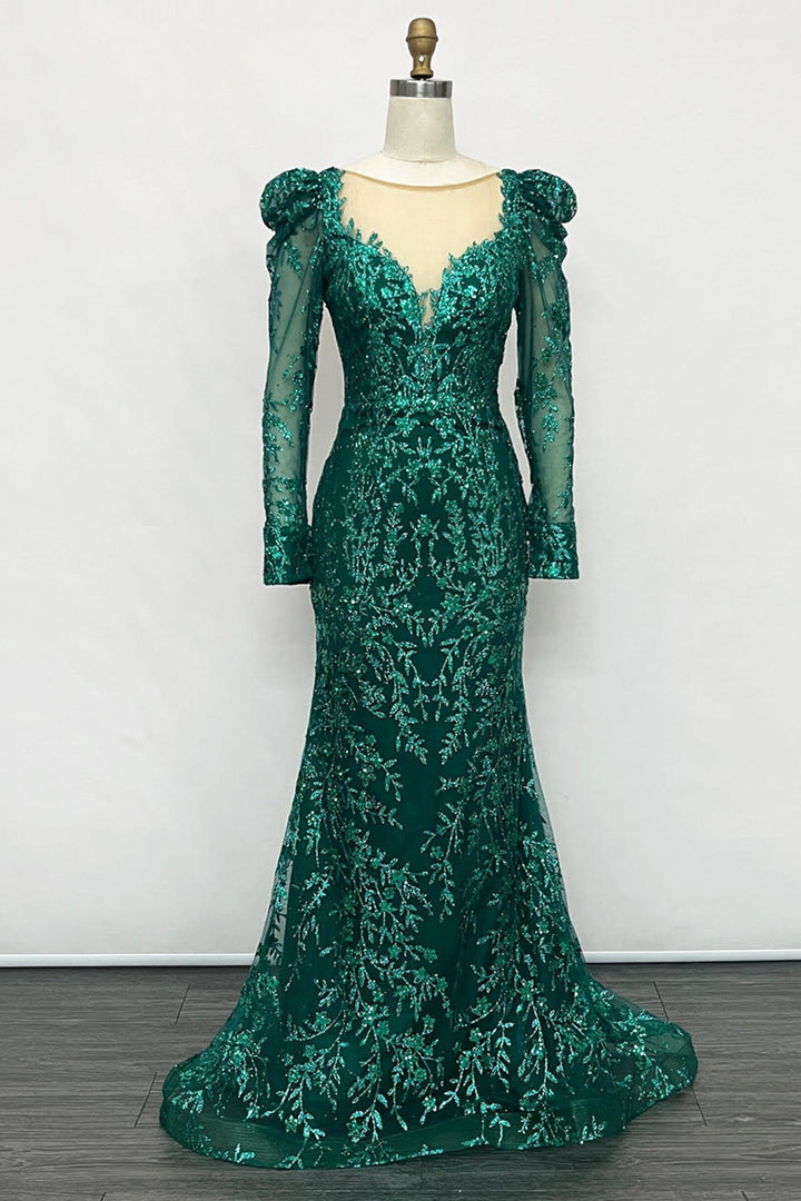 Long Sleeve Glitter Print Dress by Ladivine CD989