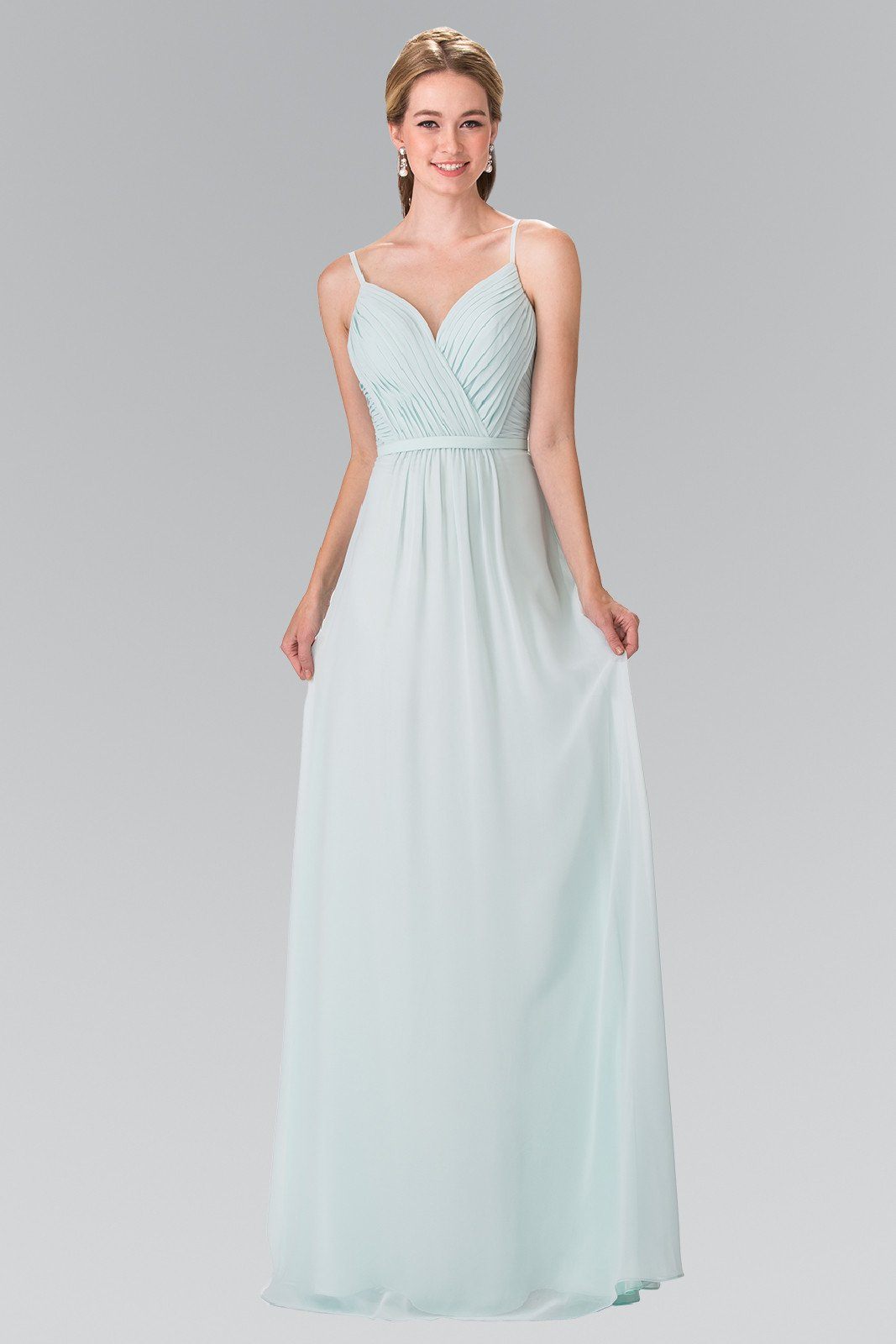 mint pleated sweetheart dress Elegant Spaghetti Straps Sweetheart Neckline Pleated Tulle Bridesmaid