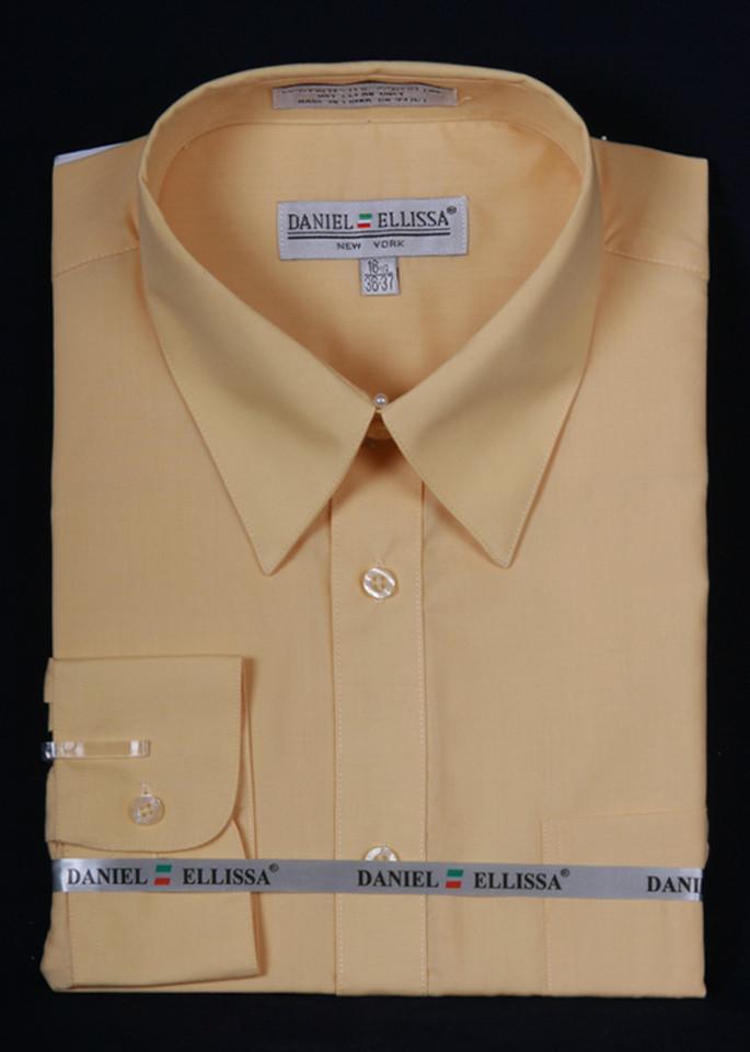 Men's Canary Yellow Long Sleeve Dress Shirt 15.5 34/35 / Canary Yellow Men's Canary Yellow Long Sleeve Dress Shirt 15.5 34/35 / Canary Yellow