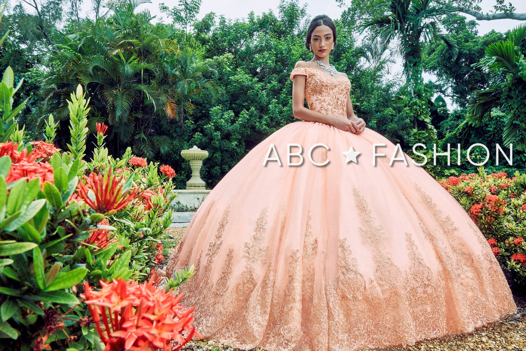 Off Shoulder Lace Quinceanera Dress by House of Wu 26951-Quinceanera Dresses-ABC Fashion
