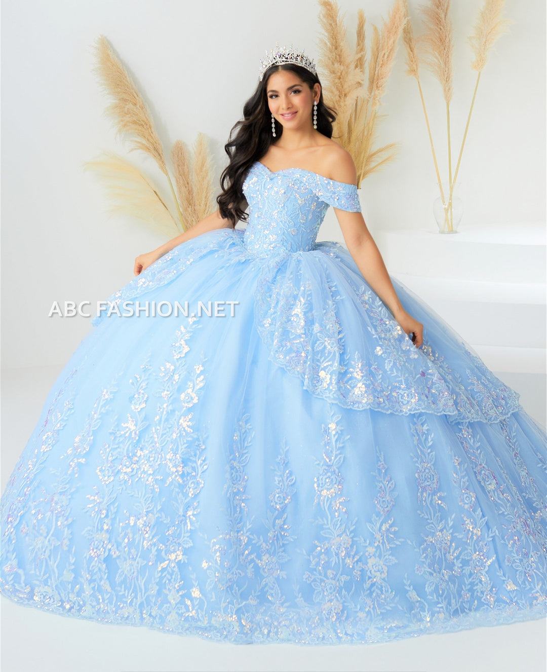 Off Shoulder Quinceanera Dress by House of Wu 26037