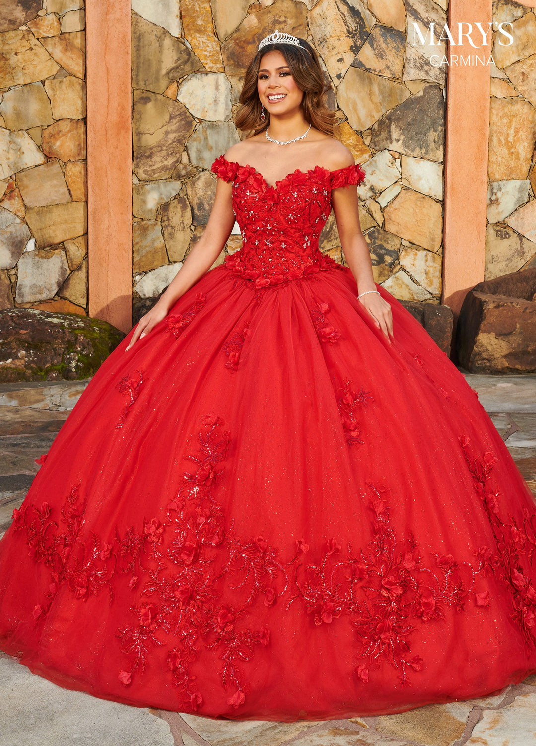 Off Shoulder Quinceanera Dress by Mary's Bridal MQ1108