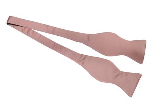 Pink Silk Self Tie Bow Ties-Men's Bow Ties-ABC Fashion