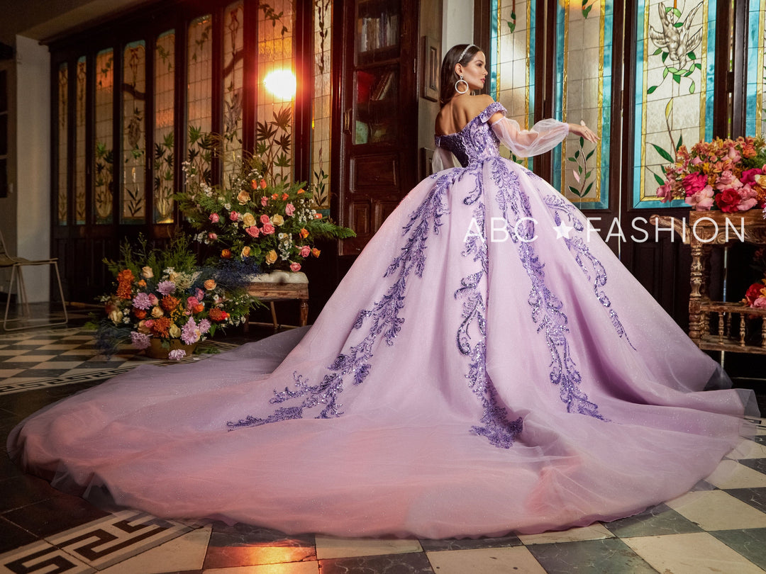 Puff Sleeve Quinceanera Dress by Ragazza EV17-617