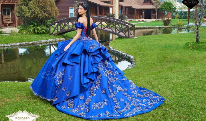 Royal Blue Quinceanera Dress by Ragazza D82-582