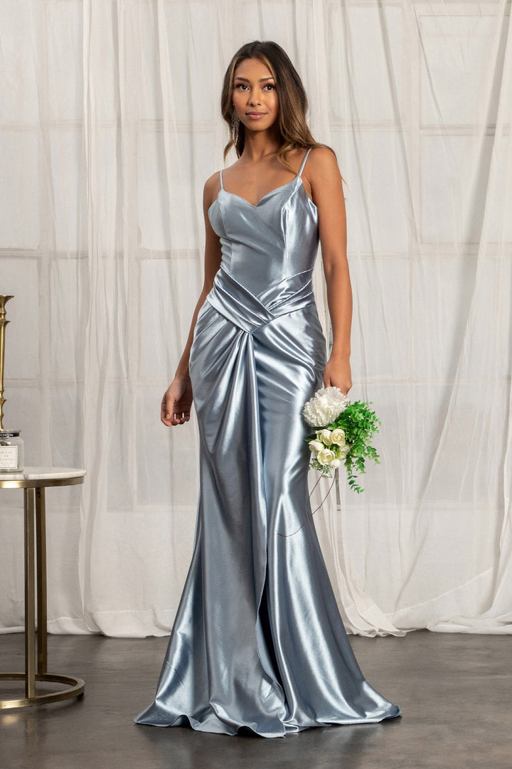 Ruched Satin Mermaid Dress by Elizabeth K GL3044