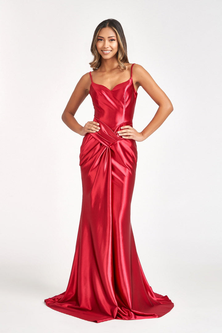 Ruched Satin Mermaid Dress by Elizabeth K GL3044