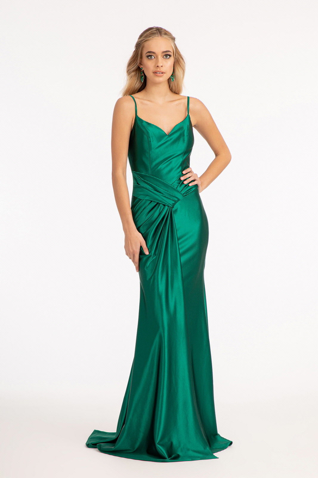 Ruched Satin Mermaid Dress by Elizabeth K GL3044
