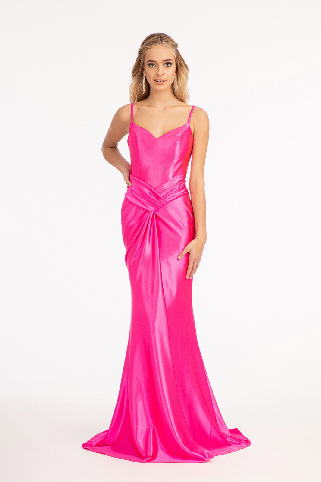 Ruched Satin Mermaid Dress by Elizabeth K GL3044