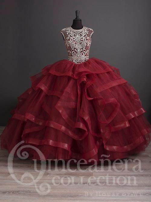 Ruffled Cap Sleeve Quinceanera Dress by House of Wu 26886-Quinceanera Dresses-ABC Fashion
