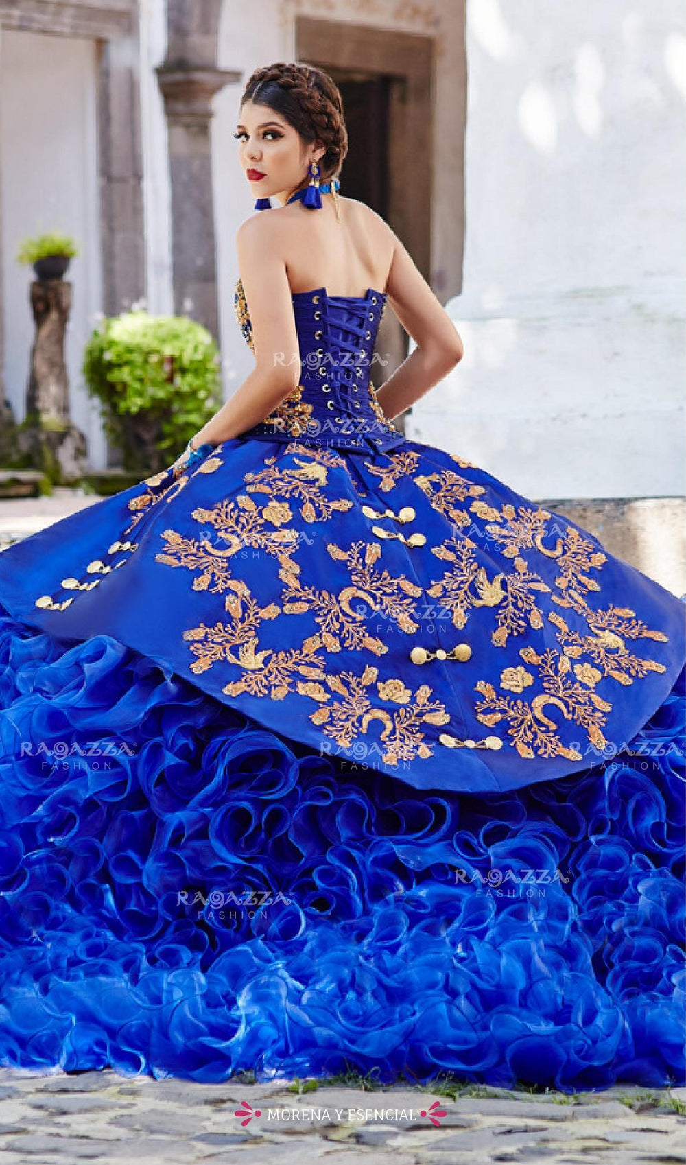 Ruffled Charro Quinceanera Dress by Ragazza Fashion M12-112-Quinceanera Dresses-ABC Fashion