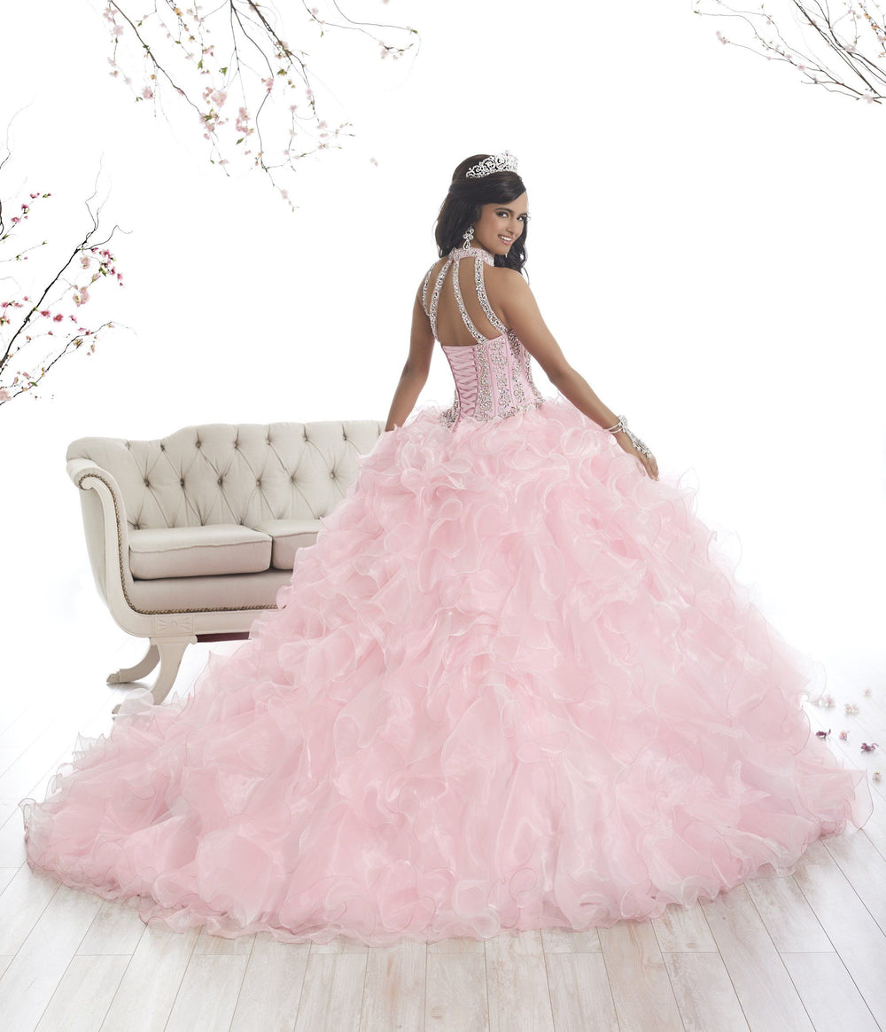 Ruffled Illusion Quinceanera Dress by House of Wu 26871-Quinceanera Dresses-ABC Fashion