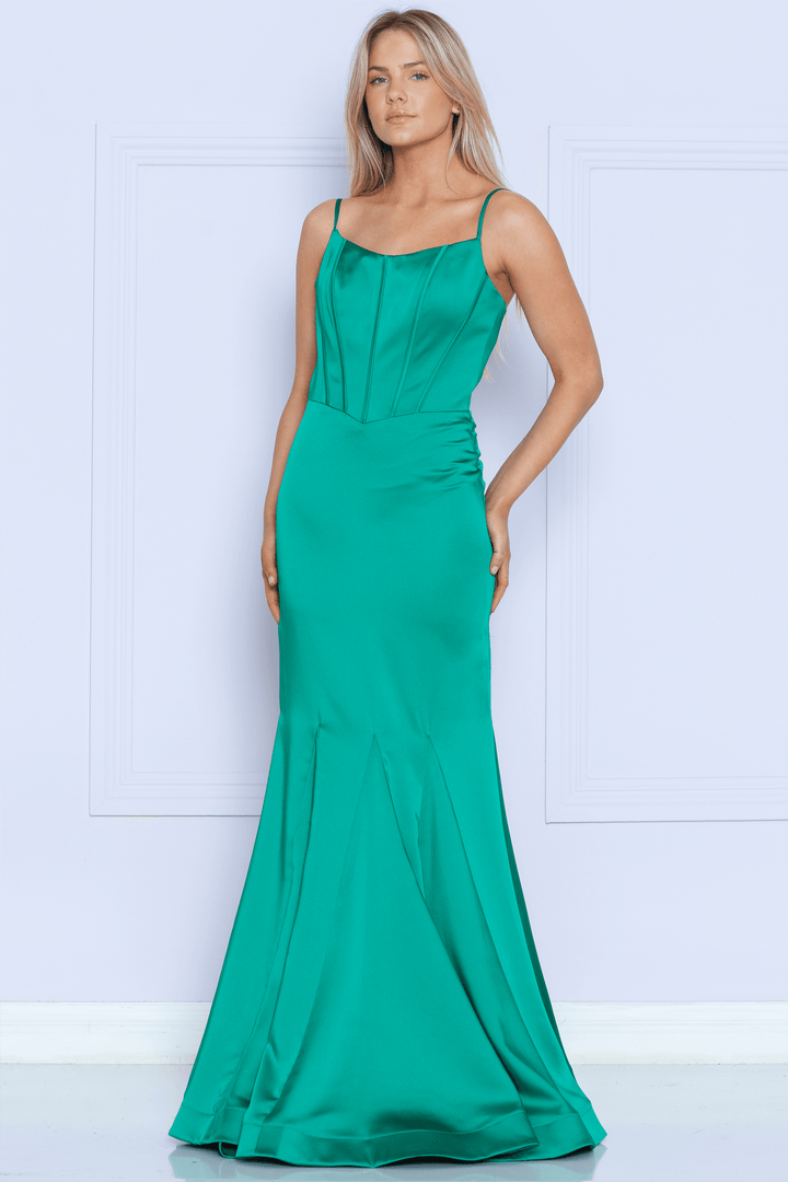 Sleeveless Charmeuse Mermaid Dress by Poly USA 9006
