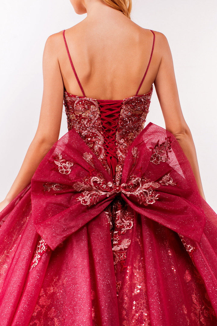 Sleeveless Glitter Ball Gown by Elizabeth K GL1927